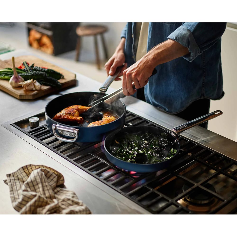 Joseph Joseph Space Folding Handle Ceramic Non-stick 30cm Blue Frying Pan - 45043 image 4