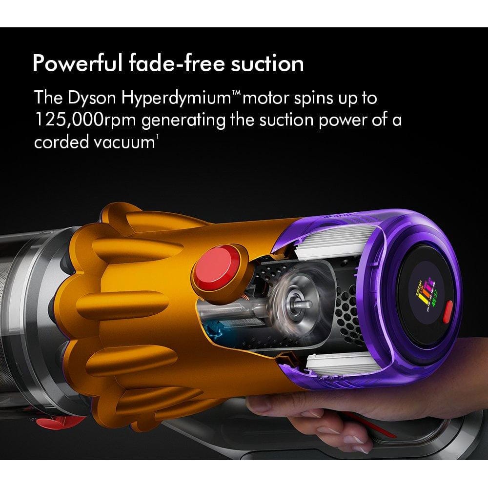 Dyson V12 Detect Slim Absolute Cordless Stick Vacuum Cleaner - 60 Minutes Run Time - Yellow image 5