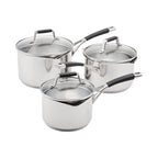 Stellar Flow 3 Piece Draining Saucepan Set S5A1D image 0