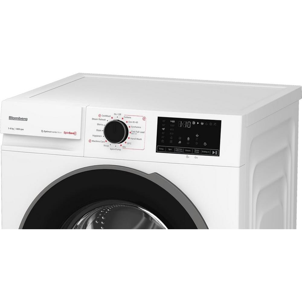 Blomberg LWA18461W 8kg, 1400 Spin, Freestanding Washing Machine with Quick Wash, White image 1