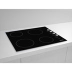 Blomberg MKN24001 60cm 4 Zone Built-In Electric Ceramic Hob with Rotary Control, 32 Amp, Black Glass image 3