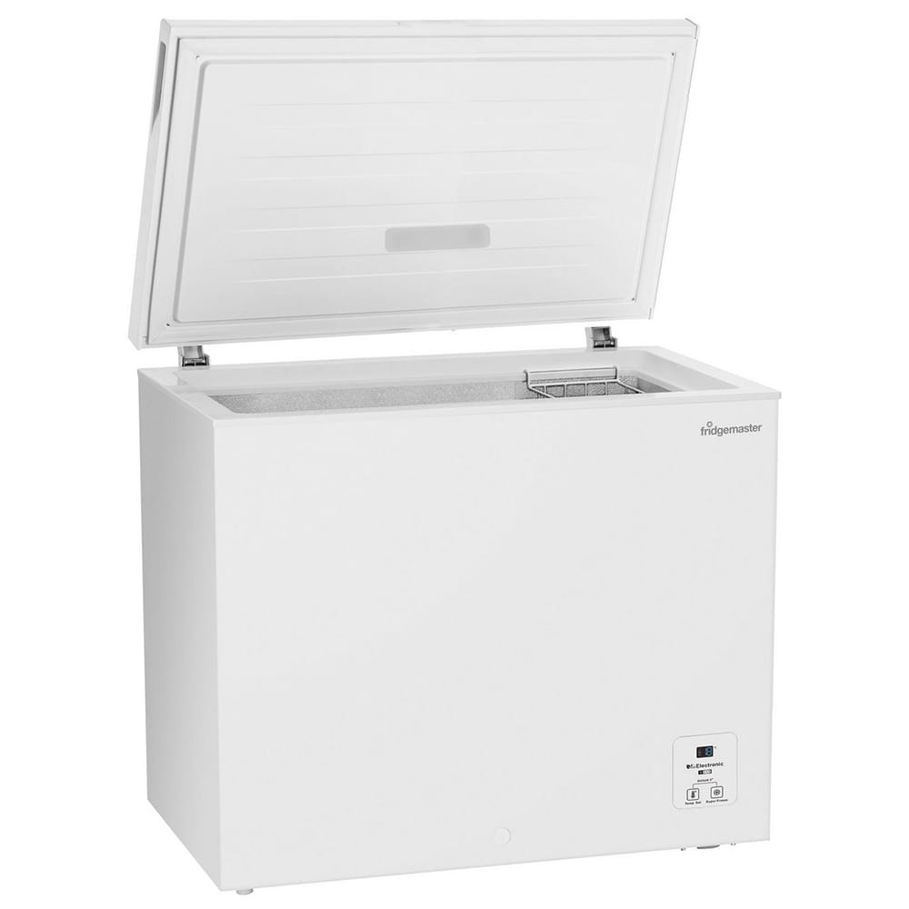 Fridgemaster MCF198E Chest Freezer, 191 Litre Capacity, 89cm Wide, Manual Defrost, White image 2