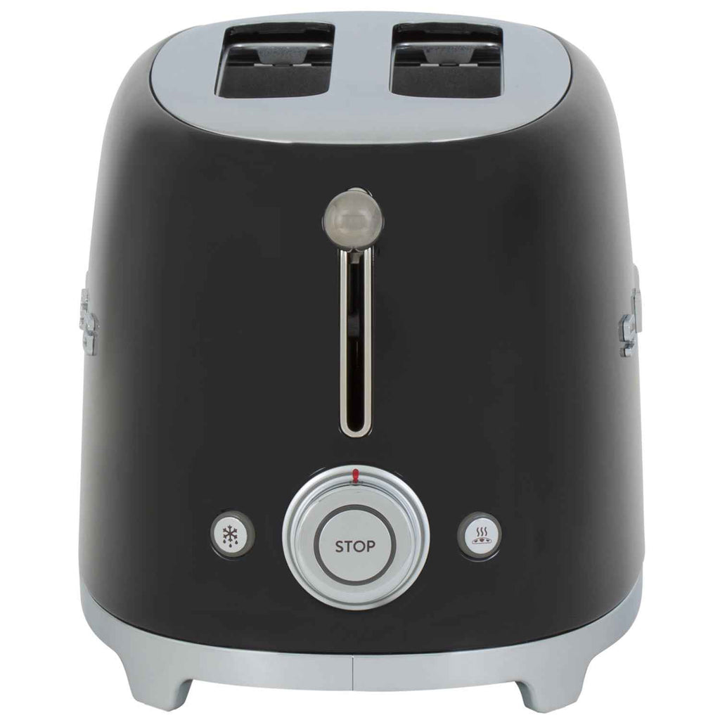 Smeg TSF01BLUK Retro Style 2 Slice Toaster Black image 1