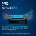 Beko CTFY22309X Built Under Double Electric Oven, 72cm High, Main Oven Fan, Top Conventional Oven and Grill, Stainless Steel image 1
