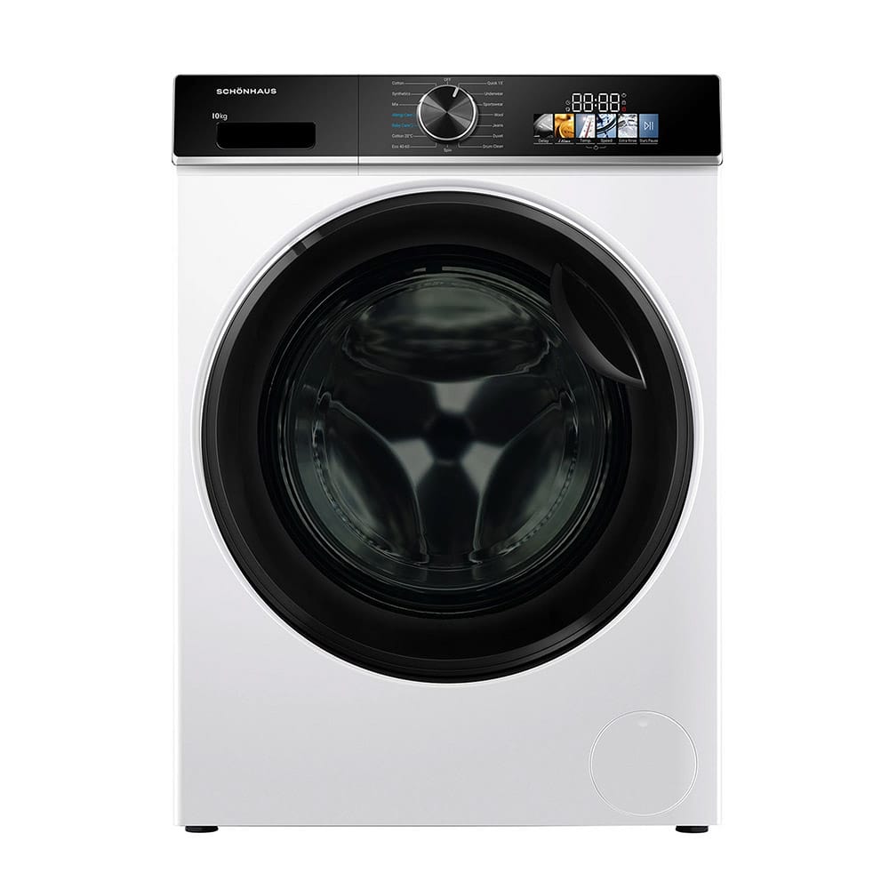 Schonhaus WMSF011014AW 10kg, 1400 Spin, Freestanding Washing Machine with Quick Wash, White