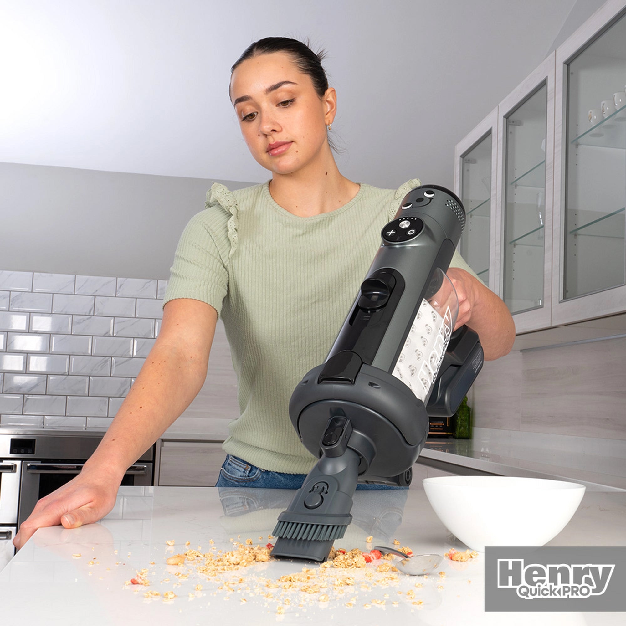 Numatic Henry Quick Pro Cordless Dry Vacuum Cleaner – Grey – 919149
