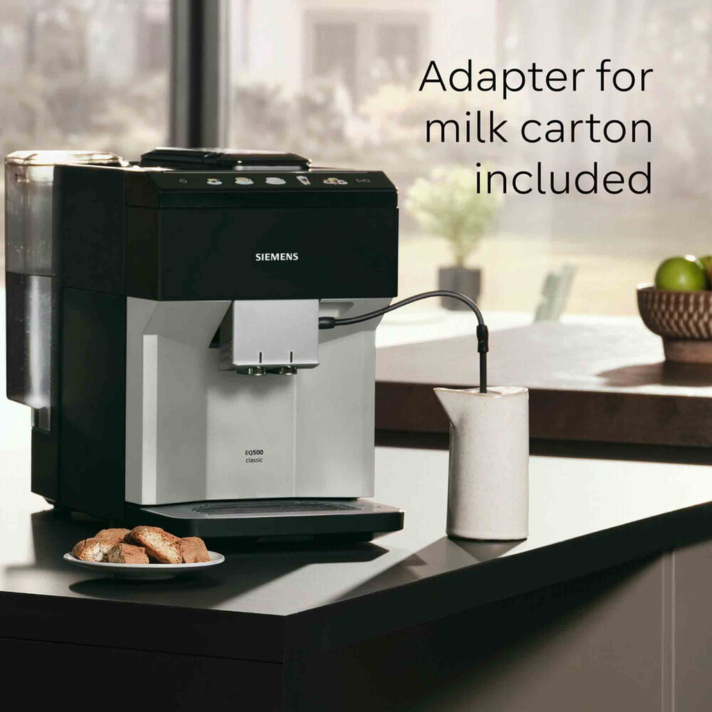 Siemens Fully Automatic Bean to Cup Coffee Machine in Black & Silver - TP515GB1 image 5