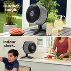 Shark FlexBreeze TableMate Indoor to Outdoor Tabletop Fan in Winter Fog - FA150UK image 2
