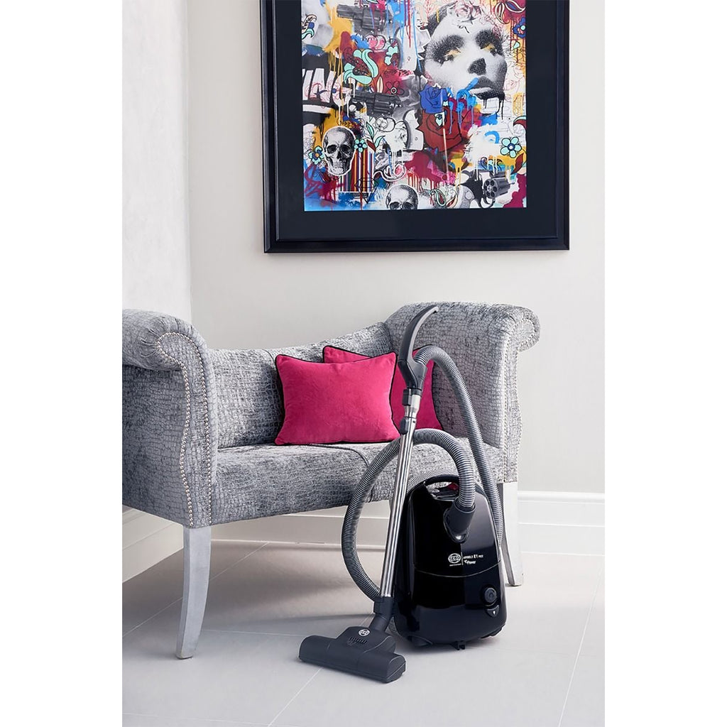 SEBO AIRBELT E1 PET +BOOST Cylinder Vacuum Cleaner - Onyx Black