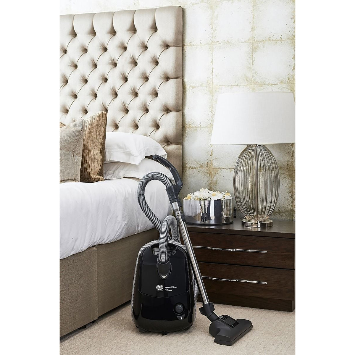 SEBO AIRBELT E1 PET +BOOST Cylinder Vacuum Cleaner - Onyx Black