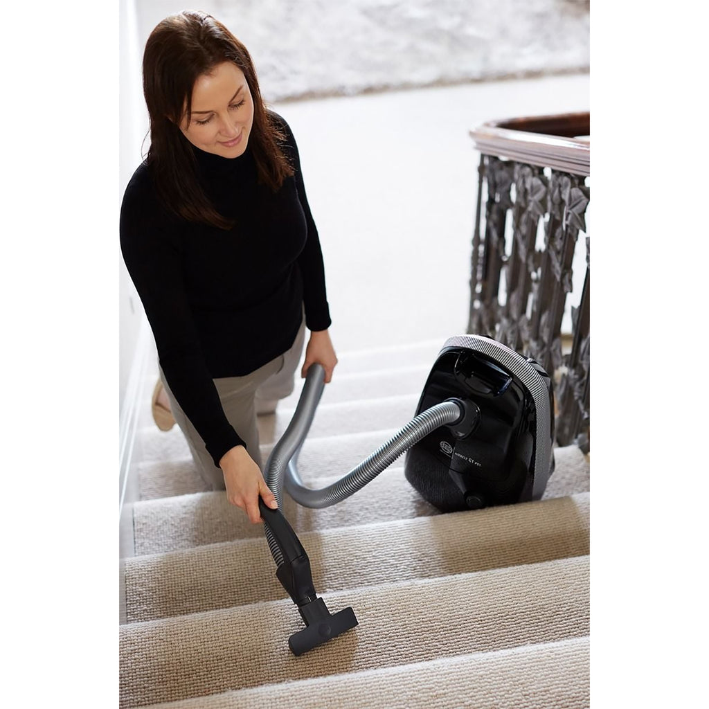 SEBO AIRBELT E1 PET +BOOST Cylinder Vacuum Cleaner - Onyx Black
