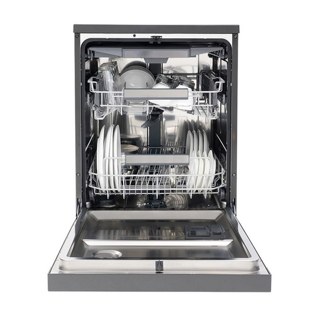 Schönhaus DWSF0115FSBG 15 Place Setting Freestanding Dishwasher, 60cm Wide, Graphite image 3