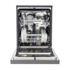 Schönhaus DWSF0115FSBG 15 Place Setting Freestanding Dishwasher, 60cm Wide, Graphite image 3