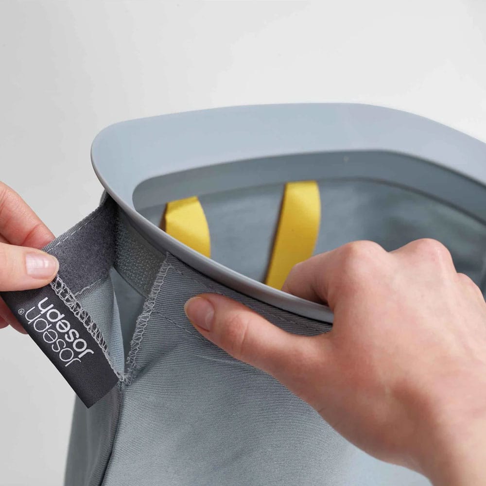 Joseph Joseph Tota Trio 90L Grey Laundry Separation Basket - 50024 image 4