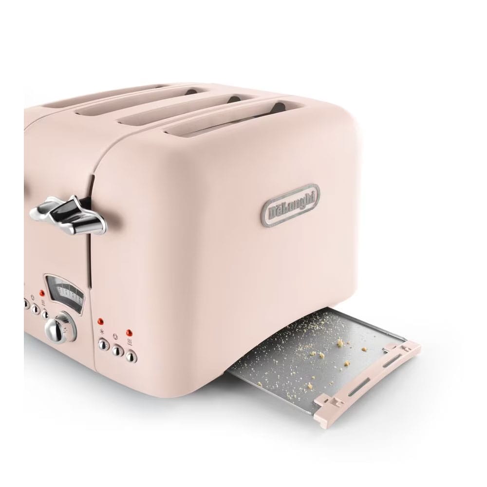 Delonghi Argento Flora 4 Slice Toaster in Pink CT04PK image 3