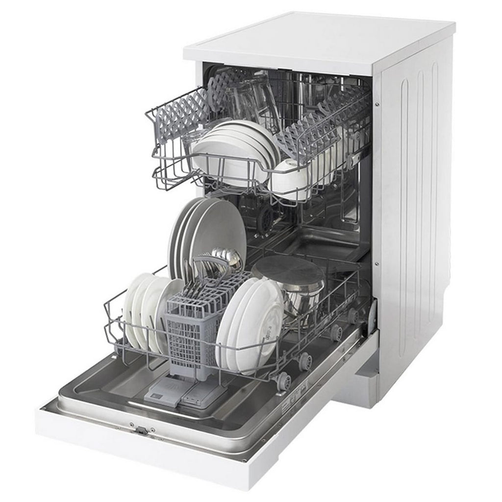 Sensis DWF0110SLEW 10 Place Setting Freestanding Slimline Dishwasher, 45cm Wide, White image 3