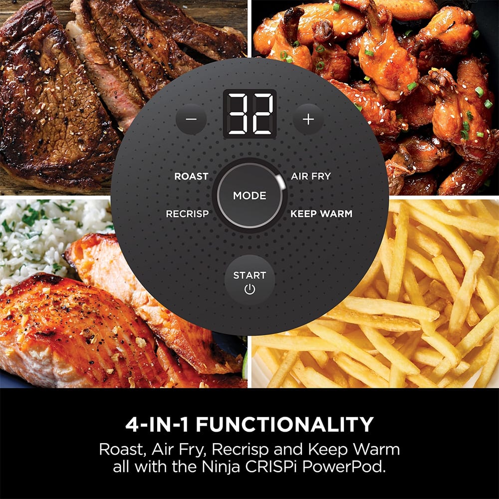 Ninja CRISPi 4-in-1 Portable Air Fryer in Cyberspace Blue - FN101UKGY image 5