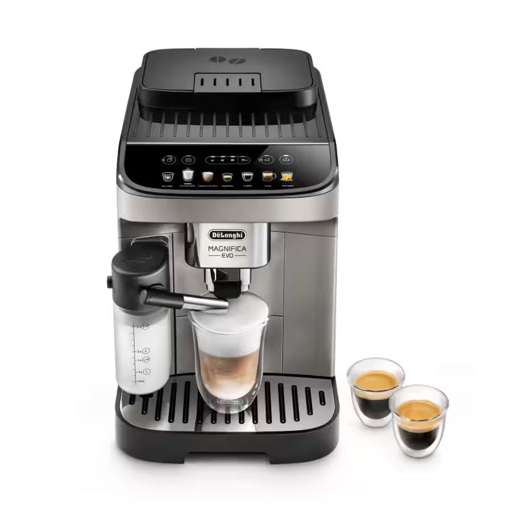 Delonghi Magnifica Evo Fully Automatic Bean to Cup coffee machine in Titanium Grey & Black - ECAM29083TB EX:2 image 0
