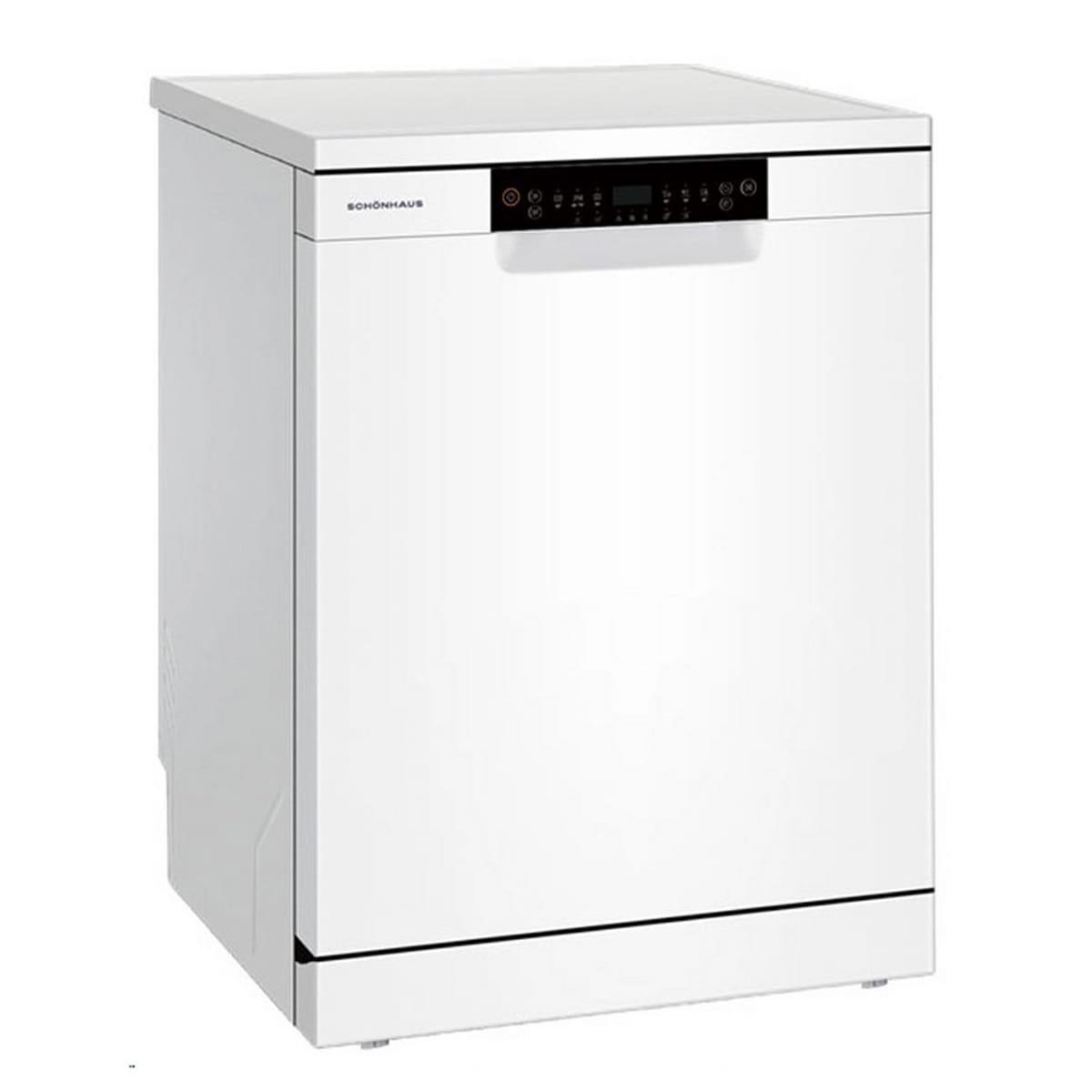Schönhaus DWSF0115FSBW 15 Place Setting Freestanding Dishwasher, 60cm Wide, White image 1