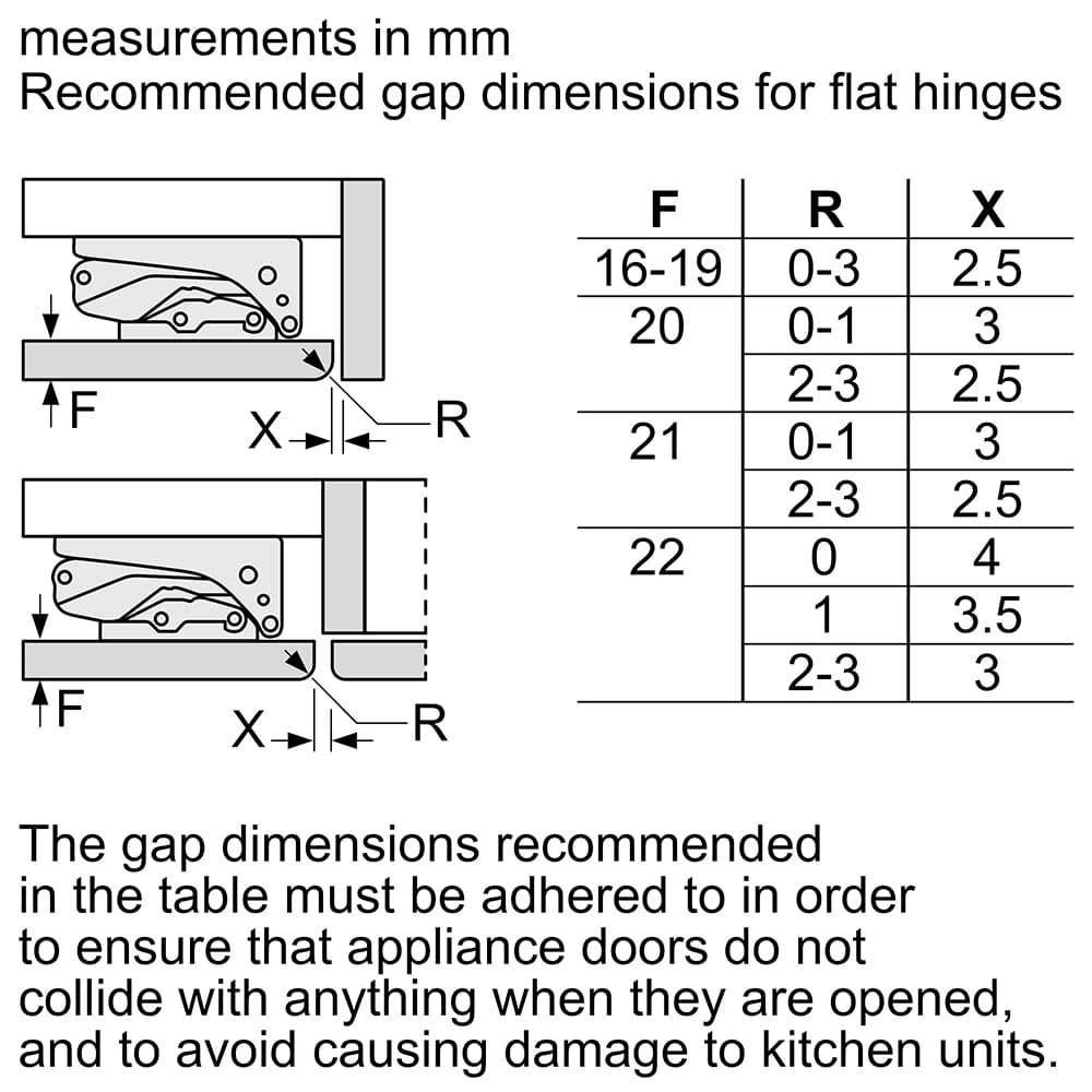 Bosch GUN21VFE0G Undercounter Integrated Fixed Hinge Freezer, 85 Litres, NoFrost, 60cm Wide image 2