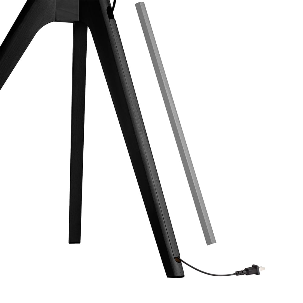Ttap Tripod Floor TV Stand in Black Wood image 4