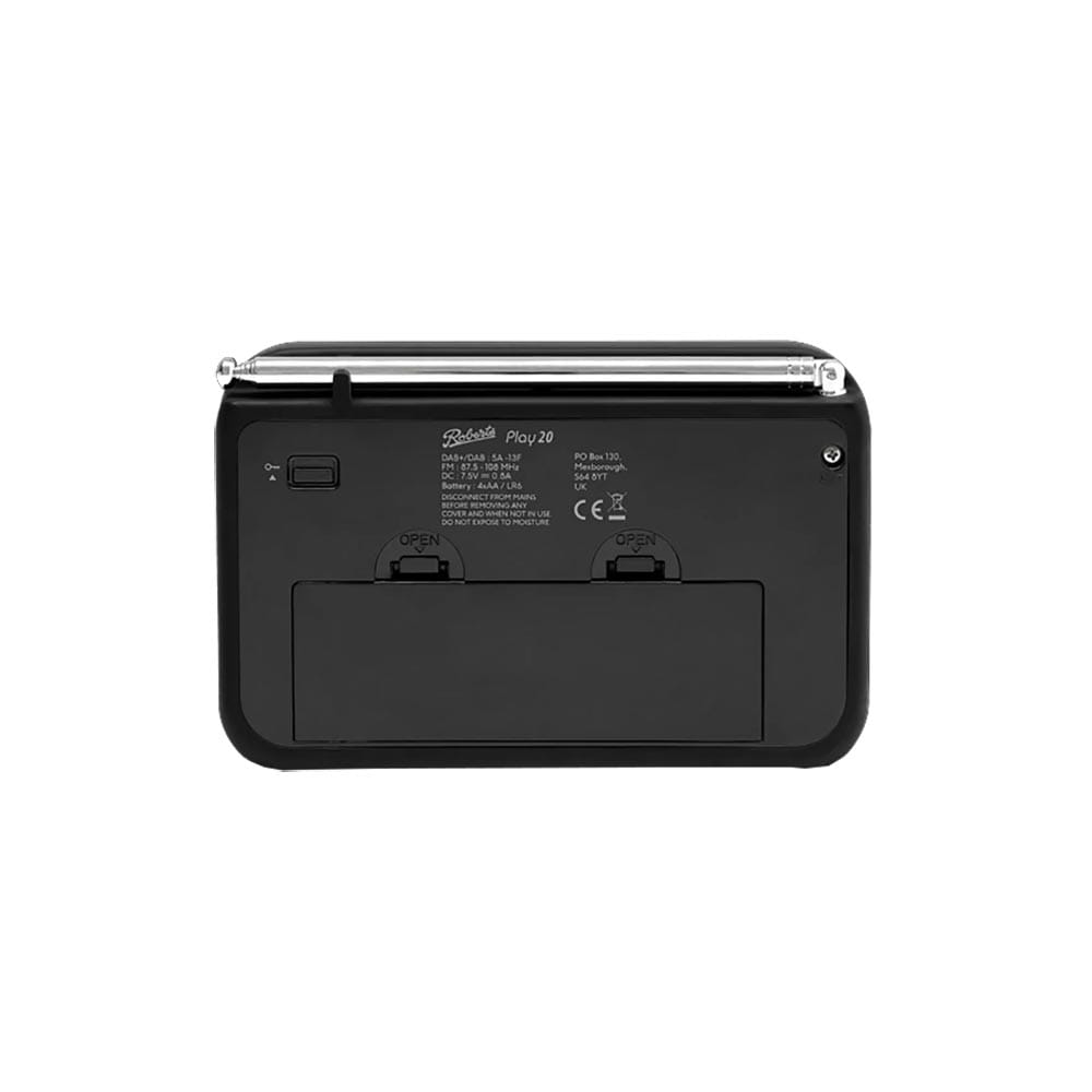 Roberts Radio PLAY20BLK DAB Radio in Black image 3