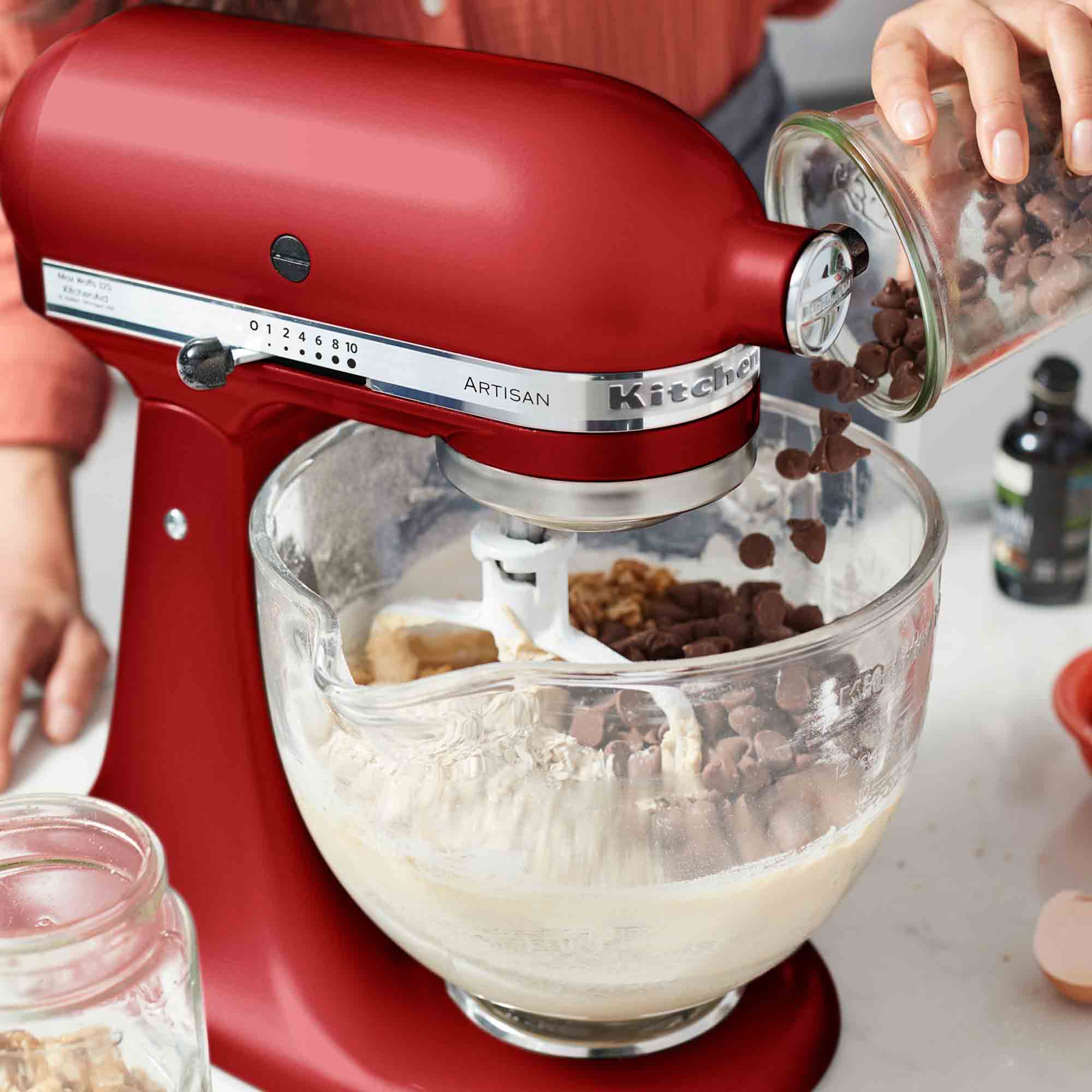 KitchenAid 4.8 Litre Artisan Stand Mixer in Empire Red - 5KSM125BER image 3