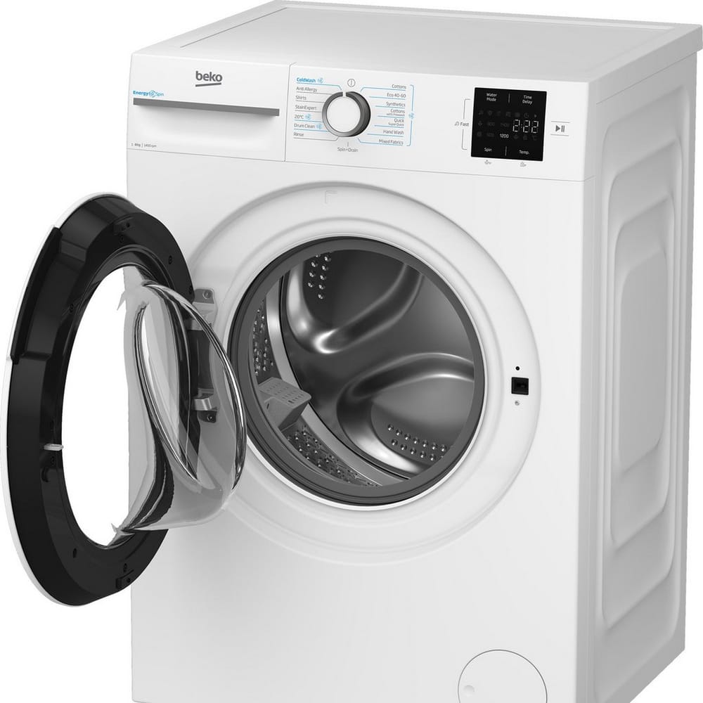 Beko BMN3WT3841W 8kg, 1400 Spin, Freestanding Washing Machine with Quick Wash, White image 3
