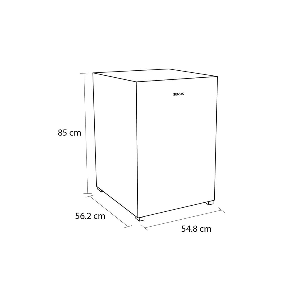 Sensis RFUCF01Z54EW Undercounter Freezer, 90 Litre Capacity, 55cm Wide, Low Frost, White image 6