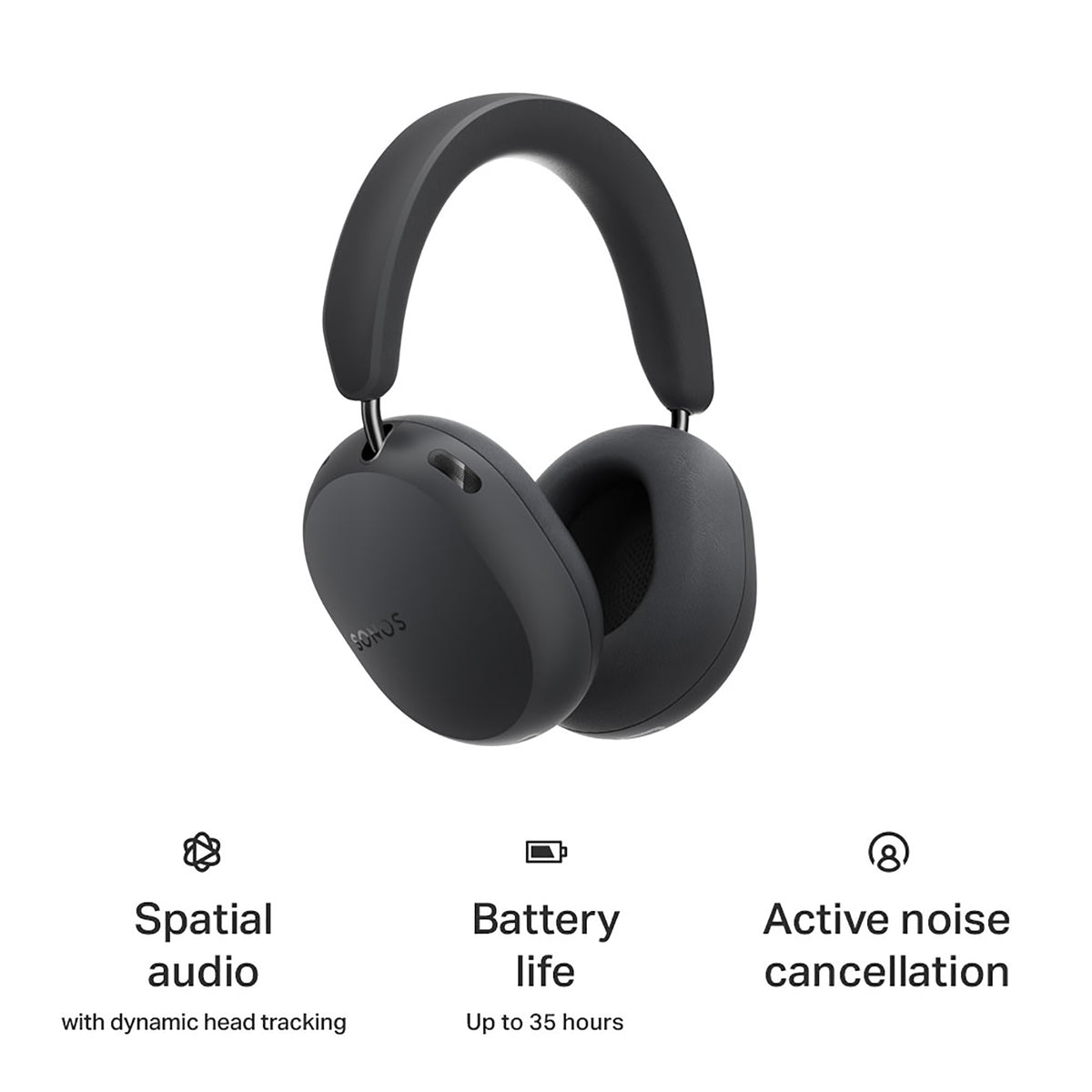 Sonos Ace Ultra Premium Wireless Headphones with Active Noice Cancelling - Black