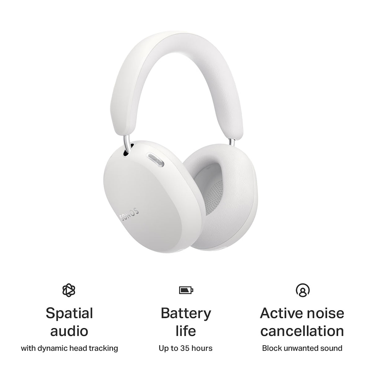 Sonos Ace Ultra Premium Wireless Headphones with Active Noice Cancelling - White