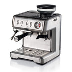 Ariete Espresso Coffee Machine with Integrated Grinder - Stainless Steel (AR1313)