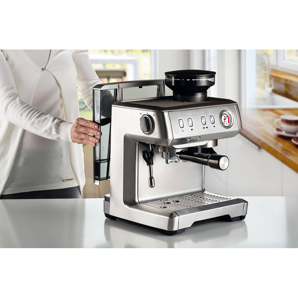 Ariete Espresso Coffee Machine with Integrated Grinder - Stainless Steel (AR1313)