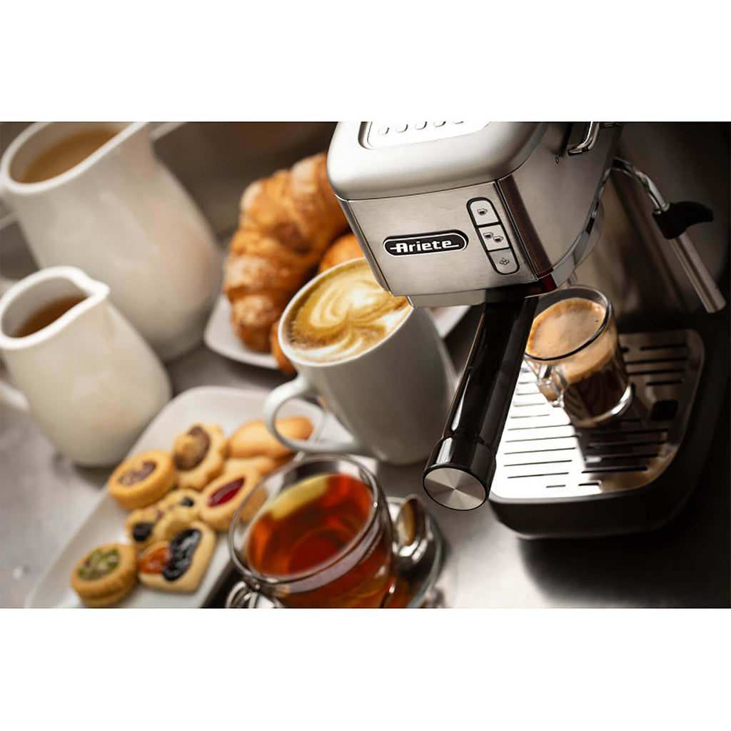 Ariete Slim Metal Pod Espresso Coffee Maker - Stainless Steel (AR1380)
