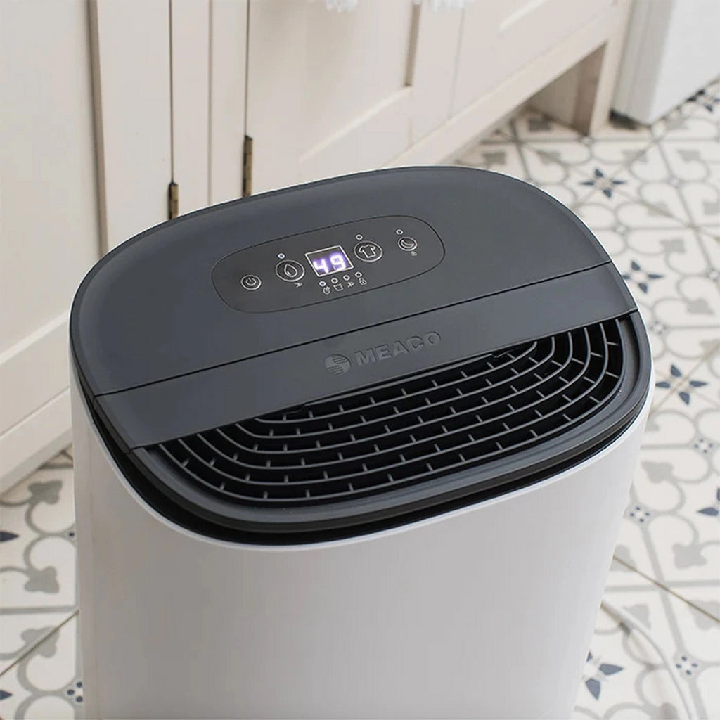 MeacoDry Arete One 12L Dehumidifier and Air Purifier - White and Charcoal Black (ARETEONE12L)