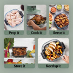 Ninja CRISPi PRO 5-in-1 Glass Air Fryer - Green - AS090UKGN