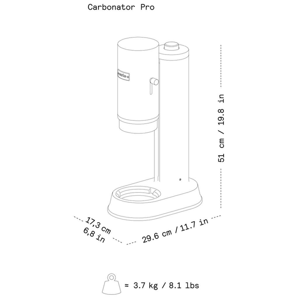 Aarke B1081-CO201 Carbonator Pro Starter Kit in Steel