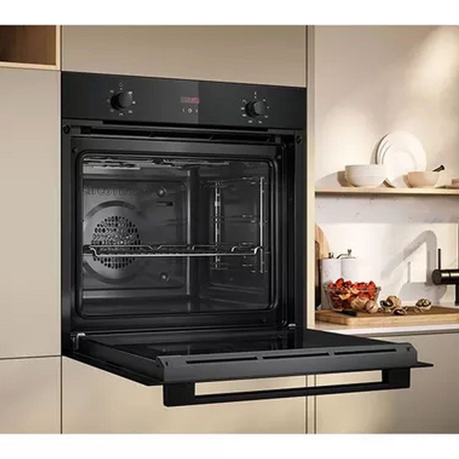 Neff B1DCC0AK3B Built In Single Electric Multifunction Oven with Grill, Black