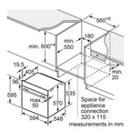Neff B1DCC0AK3B Built In Single Electric Multifunction Oven with Grill, Black
