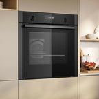 Neff B6ACH7AN7B Built in Single Oven, Multifunction Oven & Grill, PyroClean, Stainless Steel
