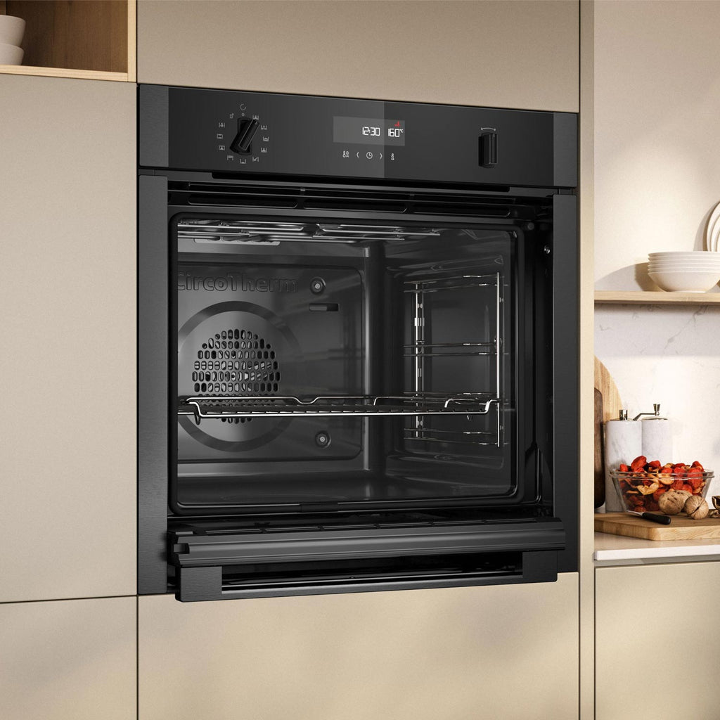 Neff B6ACH7AN7B Built in Single Oven, Multifunction Oven & Grill, PyroClean, Stainless Steel