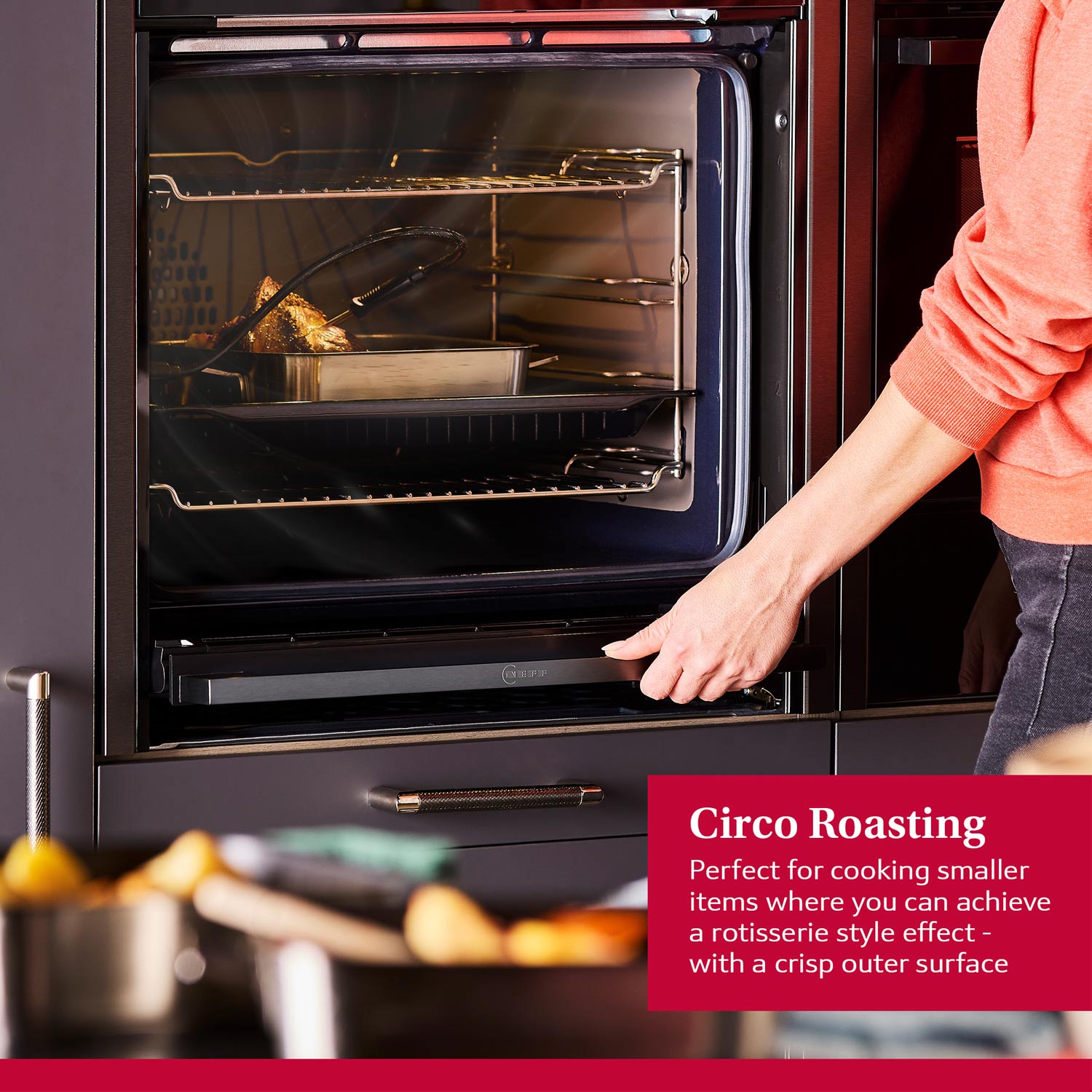 Neff B6ACH7AN7B Built in Single Oven, Multifunction Oven & Grill, PyroClean, Stainless Steel