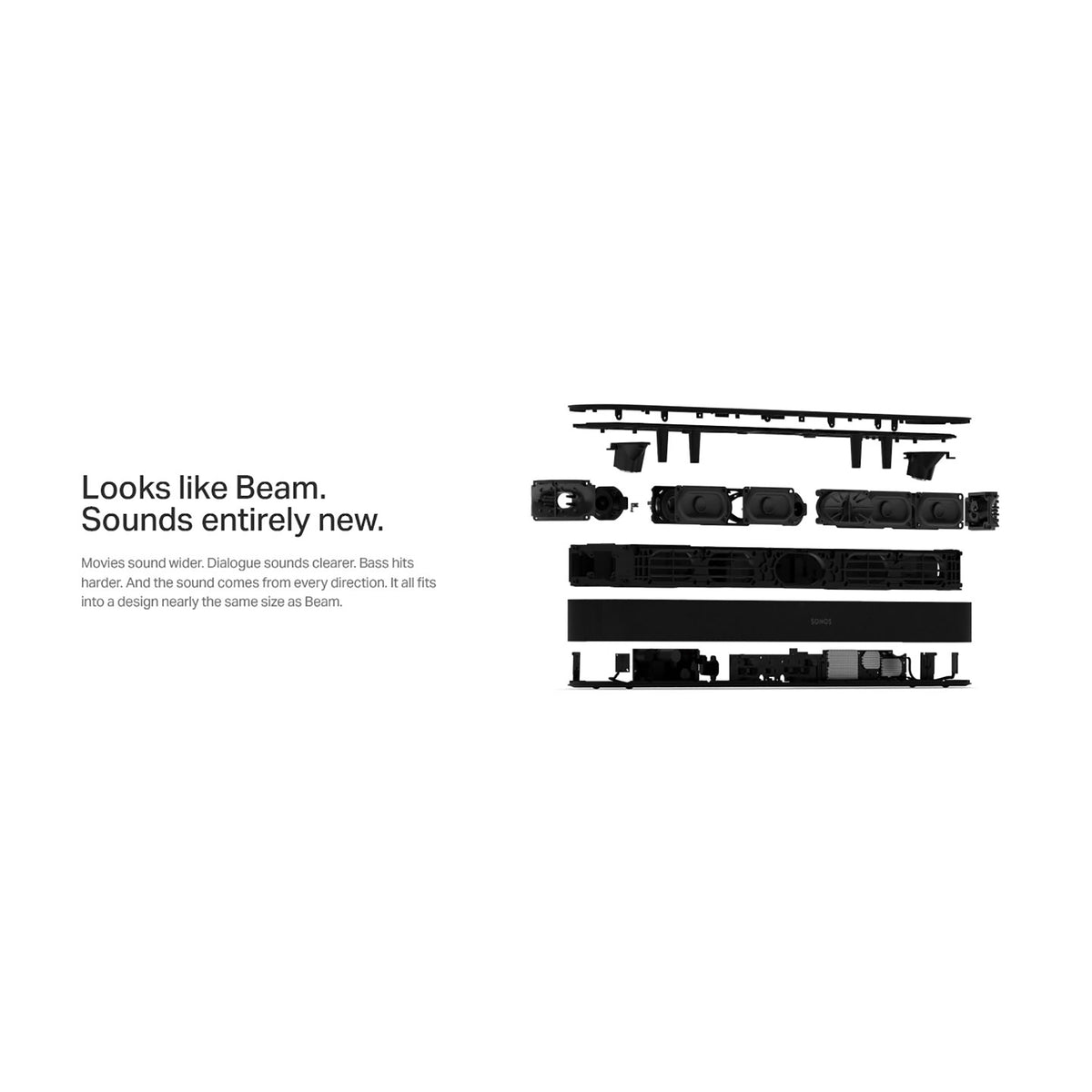 Sonos Beam Ultra Compact Soundbar with Dolby Atmos - White