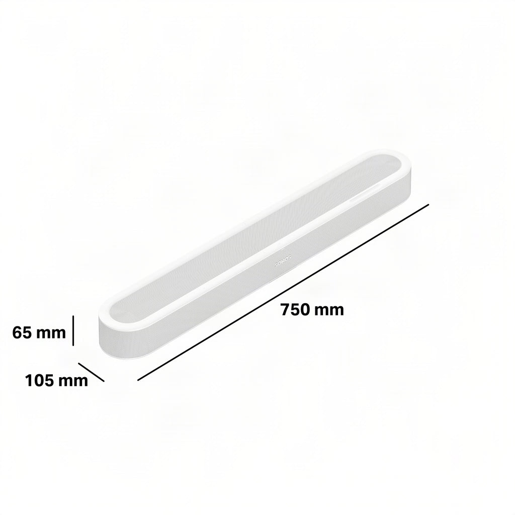 Sonos Beam Ultra Compact Soundbar with Dolby Atmos - White