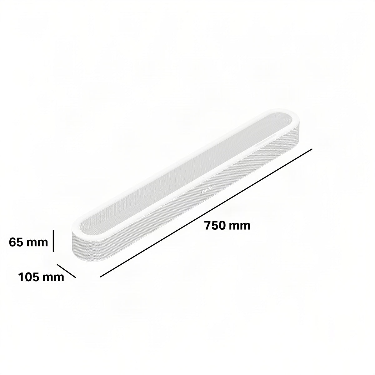 Sonos Beam Ultra Compact Soundbar with Dolby Atmos - White