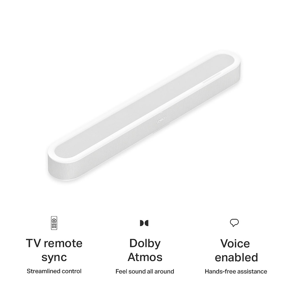 Sonos Beam Ultra Compact Soundbar with Dolby Atmos - White