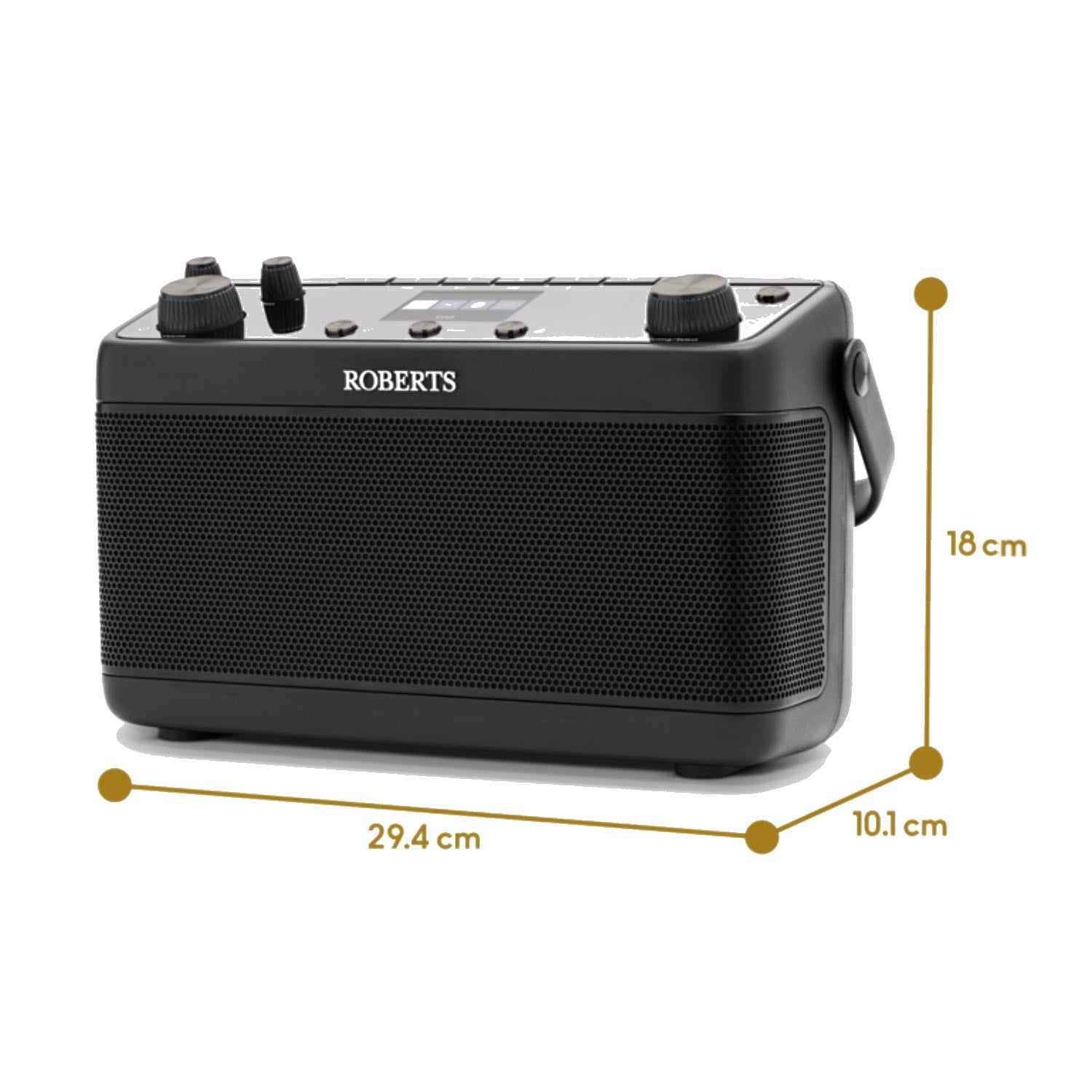 Roberts Blutune 7 Portable Stereo Radio – Black