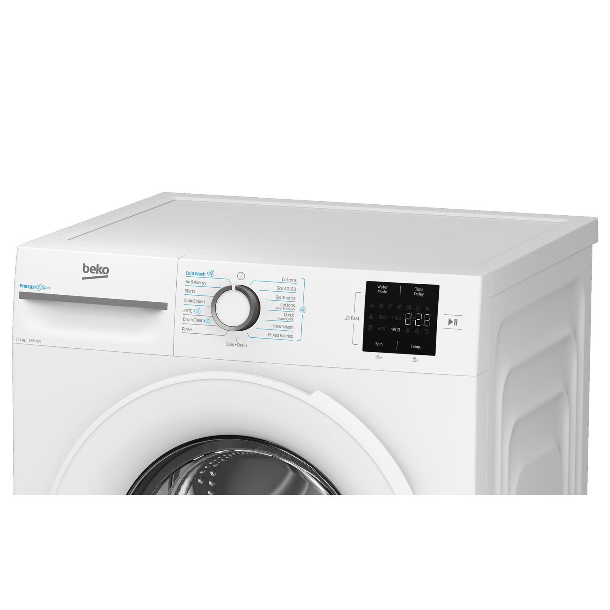 Beko BM3WT3941W 9kg, 1400 Spin, Freanding Washing Machine with Quick Wash