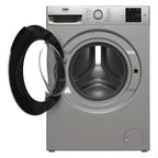 Beko BMN3WT3841S 8kg, 1400 Spin, Freestanding Washing Machine with Quick Wash, Silver
