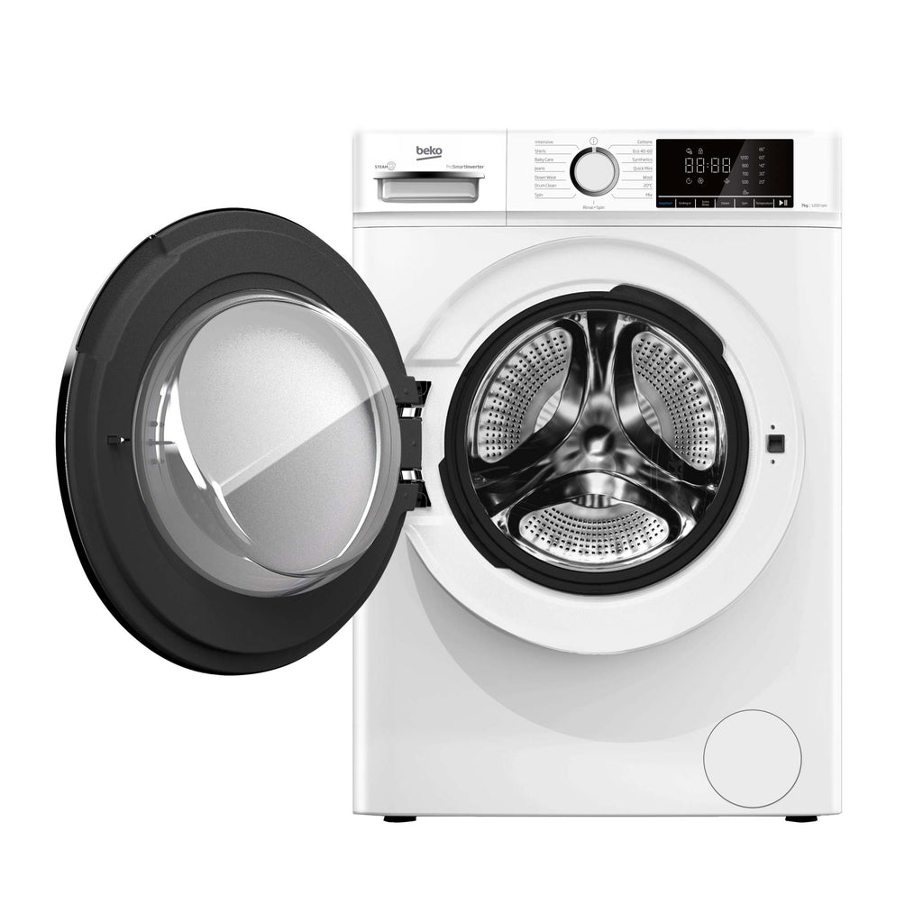 Beko BWC7121W 7kg, 1200 Spin, Freestanding Washing Machine with Quick Wash, White